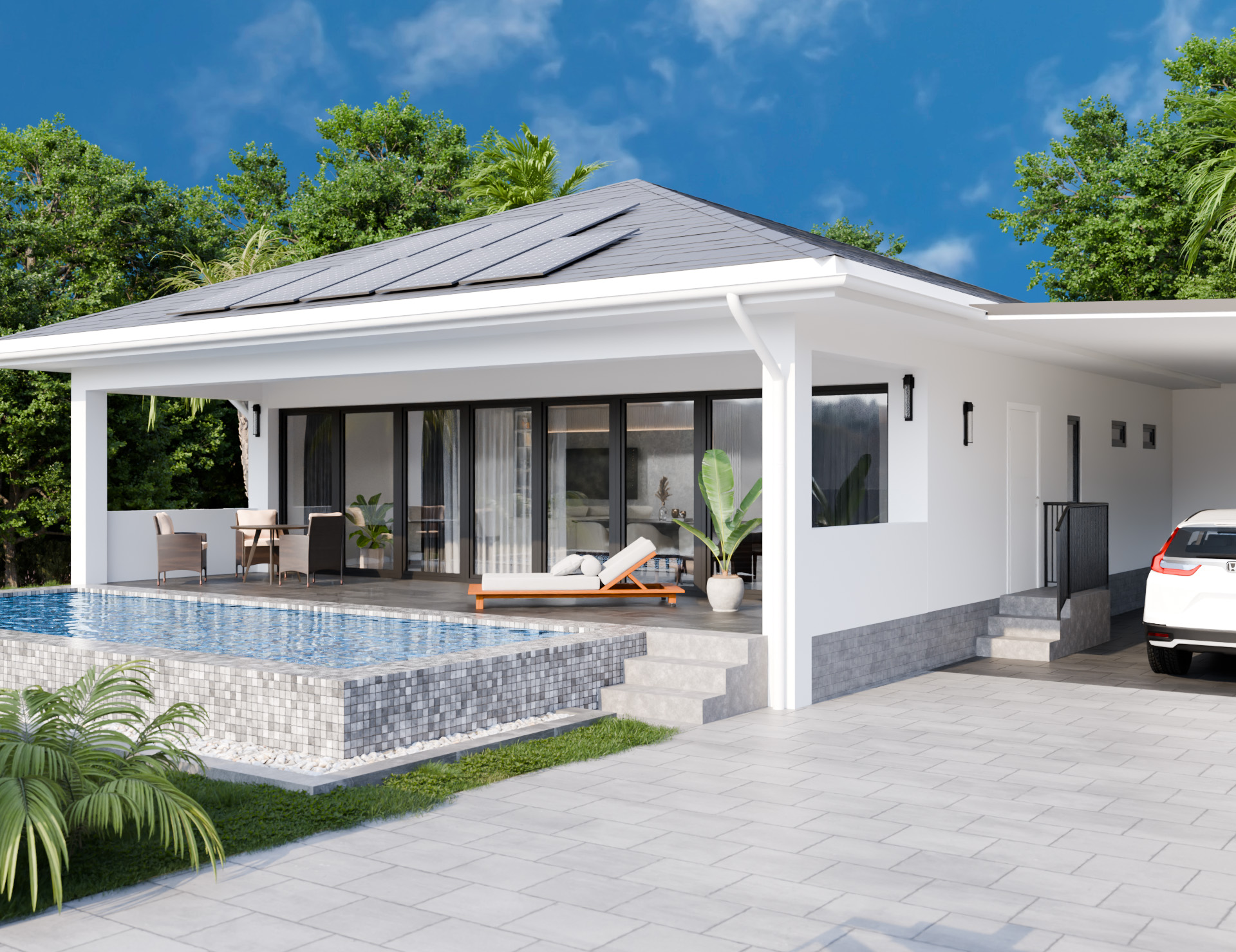 Bungalow exterior render
